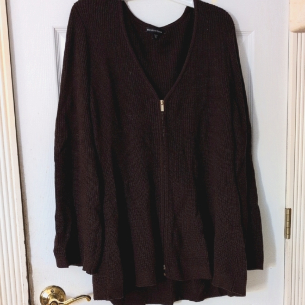 Boston Proper Women's Black Cardigan Sweater